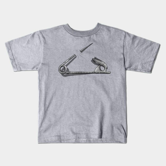 rabbit pin Kids T-Shirt by gazonula